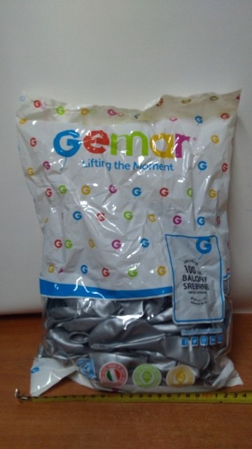 Balony 100szt SREBRNE METALIZOWANE 30 cm GM110/38 Balony 100szt SREBRNE METALIZOWANE 30 cm GM110/38