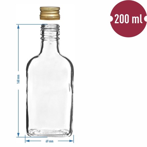Butelka 200ml na wódkę 10szt. | 631410 Butelka 200ml na wódkę 10szt. | 631410