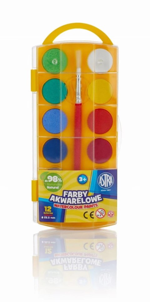 Farby akwarelowe 12szt ASTRA 0212 Farby akwarelowe 12szt ASTRA 0212