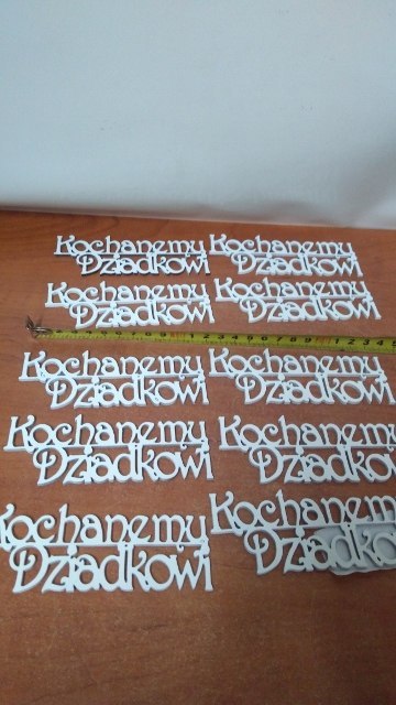 Napis 10szt KOCHANEMU DZIADKOWI Napis 10szt KOCHANEMU DZIADKOWI