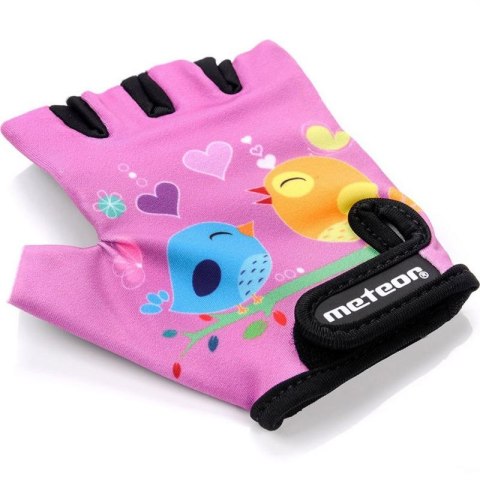 Rękawiczki rowerowe Meteor Owl Jr 24175-24177 Rękawiczki rowerowe Meteor Owl Jr 24175-24177