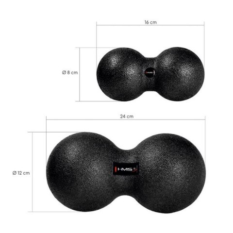 Podwójna piłka do masażu / Duo Ball HMS BLM02 12*24CM Podwójna piłka do masażu / Duo Ball HMS BLM02 12*24CM