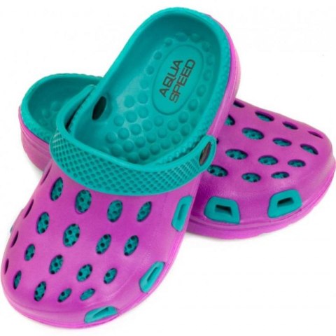 Klapki Aqua-speed Silvi JR kol 09 fioletowo niebieskie Klapki Aqua-speed Silvi JR kol 09 fioletowo niebieskie