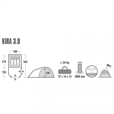 Namiot High Peak Kira 3 10370 Namiot High Peak Kira 3 10370