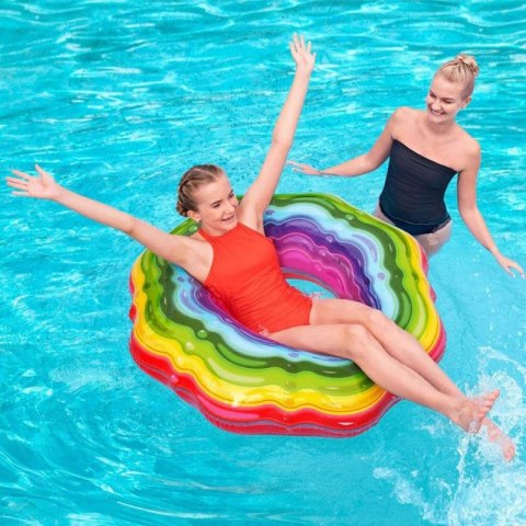 Koło do pływania Bestway Rainbow 115cm 36163 7463 Koło do pływania Bestway Rainbow 115cm 36163 7463