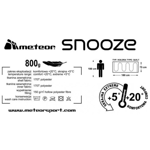 Śpiwór Meteor Snooze Jr 81146 Śpiwór Meteor Snooze Jr 81146