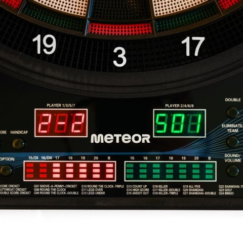 Tarcza do darta Meteor elektroniczna 4-led 24689 Tarcza do darta Meteor elektroniczna 4-led 24689