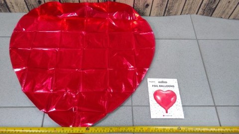 Balon foliowy 61cm CZERWONE SERCE FB23M-007 Balon foliowy 61cm CZERWONE SERCE FB23M-007