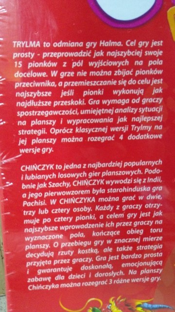 Gra CHIŃCZYK -TRYLMA Gra CHIŃCZYK -TRYLMA