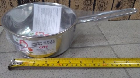 Rondel stalowy 14cm z rączką 1,5l. CITY Rondel stalowy 14cm z rączką 1,5l. CITY