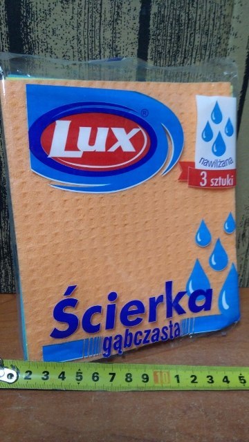 Ścierka gąbczasta 3szt LUX Ścierka gąbczasta 3szt LUX
