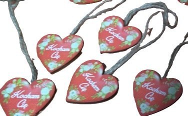 Serce wiszące Kocham Cię 4 x 4 cm Serce wiszące Kocham Cię 4 x 4 cm