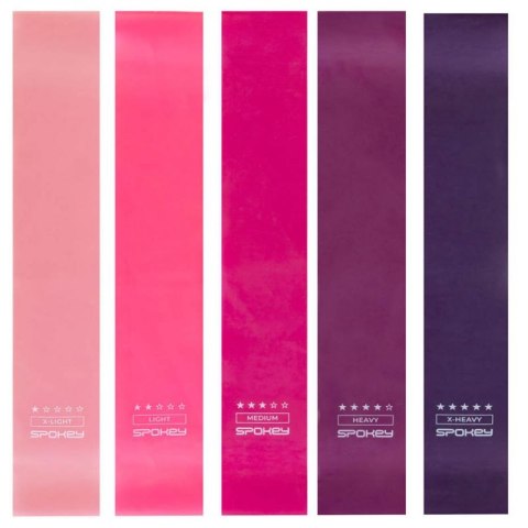 Zestaw gum do ćwiczeń Spokey 5 szt. 928944 Zestaw gum do ćwiczeń Spokey 5 szt. 928944