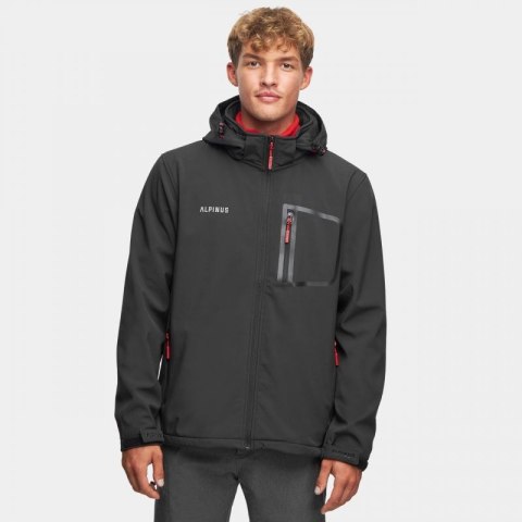 Kurtka Softshell Alpinus Stenshuvud czarna BR43371 Kurtka Softshell Alpinus Stenshuvud czarna BR43371