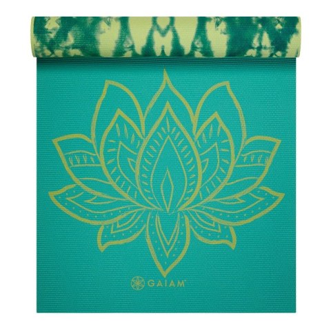 Mata do Jogi dwustronna GAIAM Turquoise Lotus 6 MM 62344 Mata do Jogi dwustronna GAIAM Turquoise Lotus 6 MM 62344