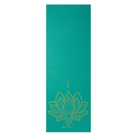 Mata do Jogi dwustronna GAIAM Turquoise Lotus 6 MM 62344 Mata do Jogi dwustronna GAIAM Turquoise Lotus 6 MM 62344