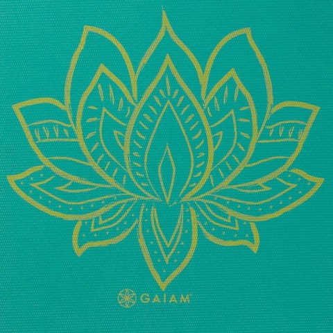 Mata do Jogi dwustronna GAIAM Turquoise Lotus 6 MM 62344 Mata do Jogi dwustronna GAIAM Turquoise Lotus 6 MM 62344