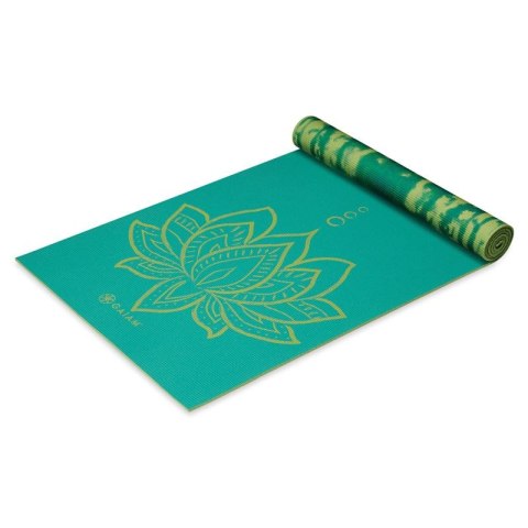 Mata do Jogi dwustronna GAIAM Turquoise Lotus 6 MM 62344 Mata do Jogi dwustronna GAIAM Turquoise Lotus 6 MM 62344