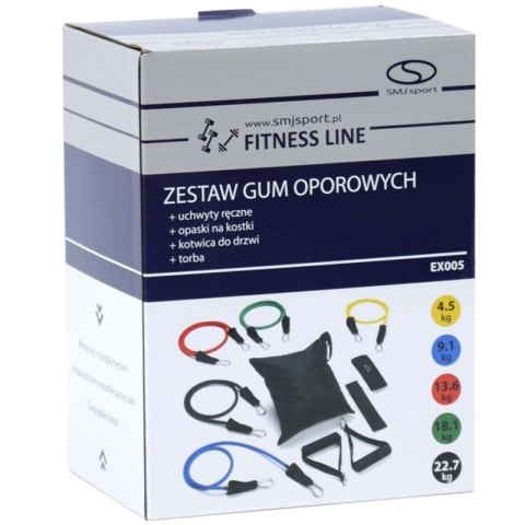 Zestaw gum oporowych SMJ EX005 5szt Zestaw gum oporowych SMJ EX005 5szt