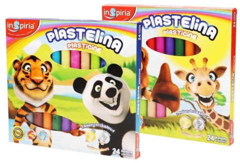 Plastelina 24 kolory INSPIRIA 4047 Plastelina 24 kolory INSPIRIA 4047