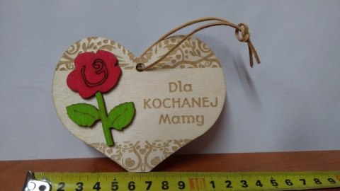 Serce wiszące 11cm MAMA | P596 Serce wiszące 11cm MAMA | P596