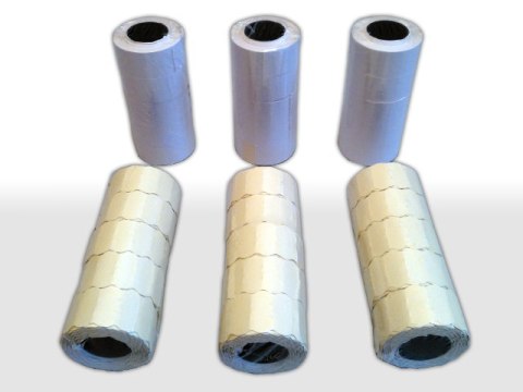 Taśma do metkownicy 26x12 biała falista 5szt. F1 Taśma do metkownicy 26x12 biała falista 5szt. F1