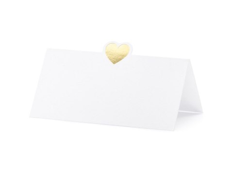 Wizytówki na stół 10szt. SERCE 10x5cm | WS10-019ME Wizytówki na stół 10szt. SERCE 10x5cm | WS10-019ME
