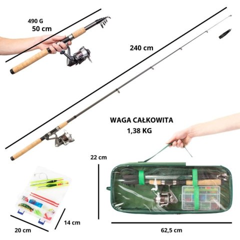 Zestaw wędkarski MacGyver Big Fish 41 W 1 102279 Zestaw wędkarski MacGyver Big Fish 41 W 1 102279