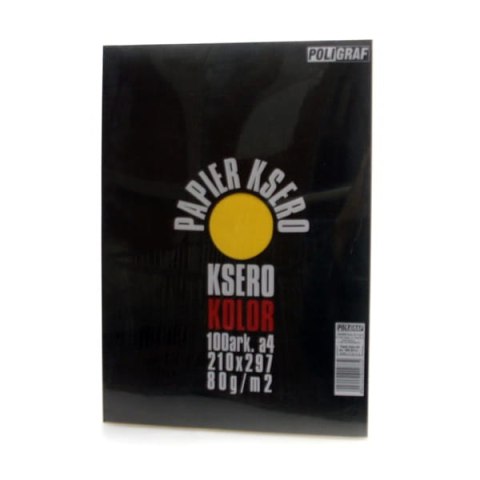 Papier ksero kolor 100arkuszy A4 80G/M2 Papier ksero kolor 100arkuszy A4 80G/M2