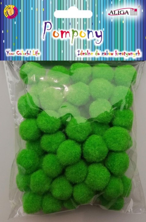 Pompony 60szt. J. ZIELONE 2cm | POM-412 Pompony 60szt. J. ZIELONE 2cm | POM-412