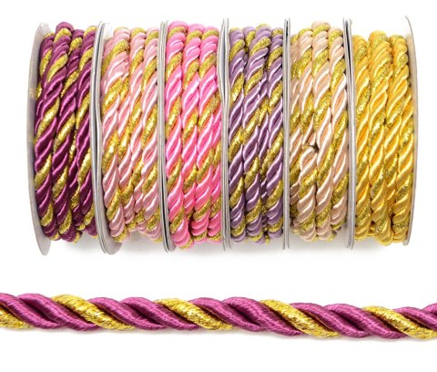 Sznurek 12szt. KRĘCONY 5mmx2m | SZD-5414 Sznurek 12szt. KRĘCONY 5mmx2m | SZD-5414