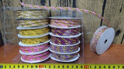 Sznurek 12szt. KRĘCONY 5mmx2m | SZD-5414 Sznurek 12szt. KRĘCONY 5mmx2m | SZD-5414