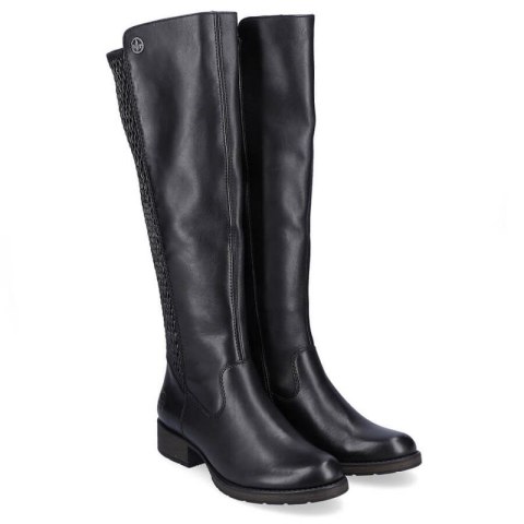 Kozaki skórzane Rieker W Z9591-00 czarne Kozaki skórzane Rieker W Z9591-00 czarne