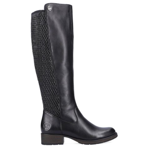 Kozaki skórzane Rieker W Z9591-00 czarne Kozaki skórzane Rieker W Z9591-00 czarne
