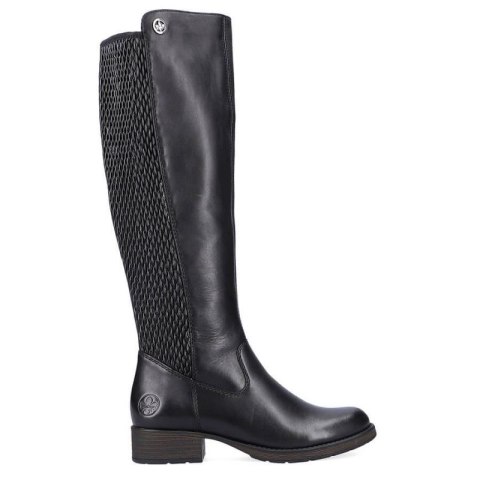 Kozaki skórzane Rieker W Z9591-00 czarne Kozaki skórzane Rieker W Z9591-00 czarne