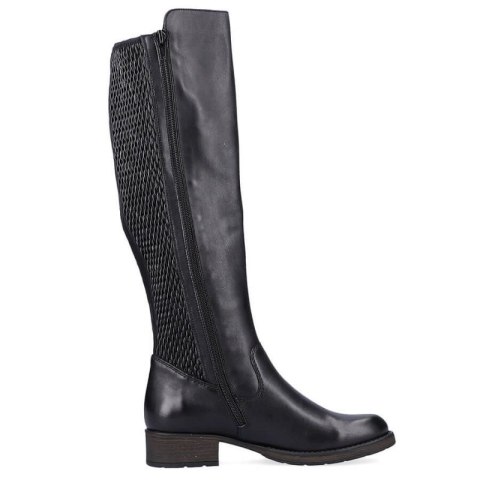 Kozaki skórzane Rieker W Z9591-00 czarne Kozaki skórzane Rieker W Z9591-00 czarne