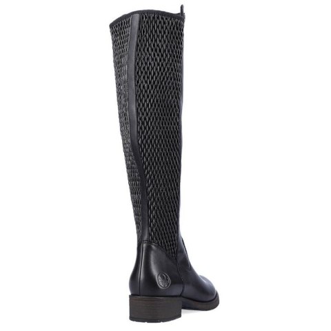 Kozaki skórzane Rieker W Z9591-00 czarne Kozaki skórzane Rieker W Z9591-00 czarne