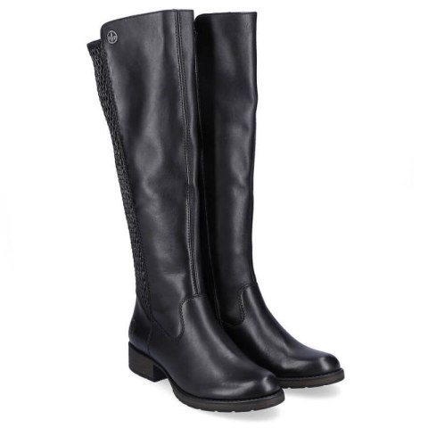 Kozaki skórzane Rieker W Z9591-00 czarne Kozaki skórzane Rieker W Z9591-00 czarne