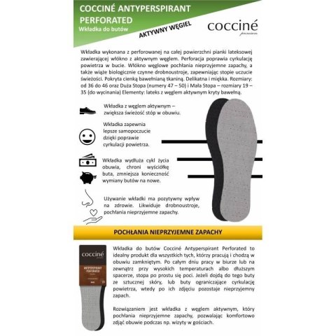 Wkładki do butów Coccine Antiperspirant Perforated DA0213 Wkładki do butów Coccine Antiperspirant Perforated DA0213