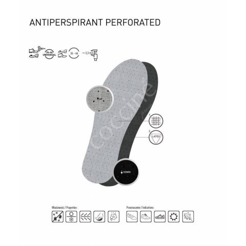 Wkładki do butów Coccine Antiperspirant Perforated DA0213 Wkładki do butów Coccine Antiperspirant Perforated DA0213