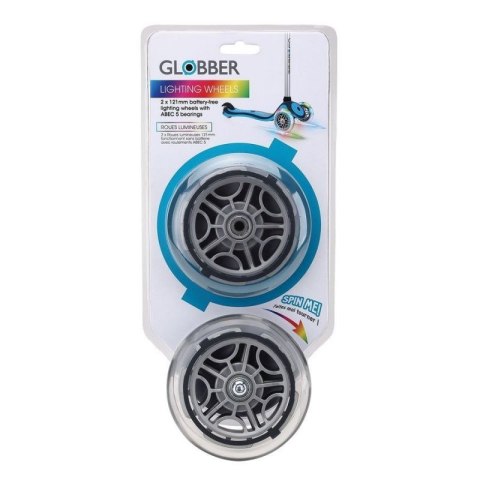 Kółka przednie do hulajnogi GLOBBER 526-009 121mm 2szt. LED Kółka przednie do hulajnogi GLOBBER 526-009 121mm 2szt. LED