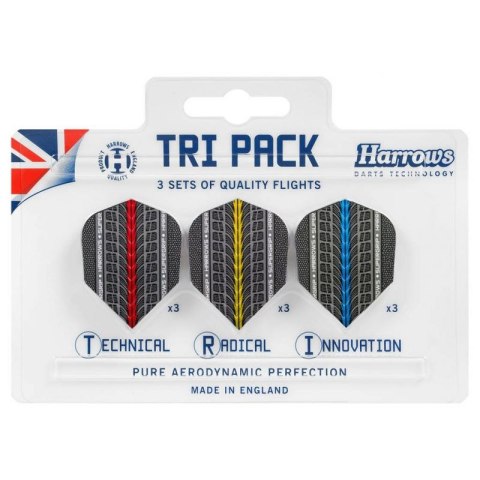Piórka Harrows Tri Pack Supergrip 3x3 HS-TNK-000013294 Piórka Harrows Tri Pack Supergrip 3x3 HS-TNK-000013294