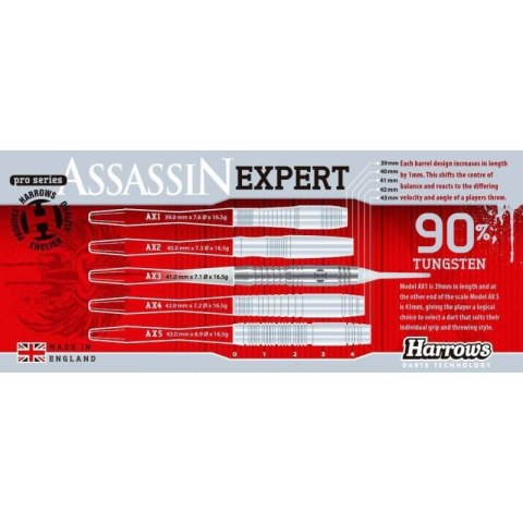 Rzutki Harrows Assassin Expert 90% Softip HS-TNK-000013220 Rzutki Harrows Assassin Expert 90% Softip HS-TNK-000013220