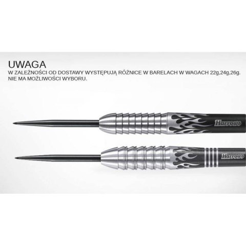 Rzutki Harrows Fire 90% Steeltip HS-TNK-000013097 Rzutki Harrows Fire 90% Steeltip HS-TNK-000013097