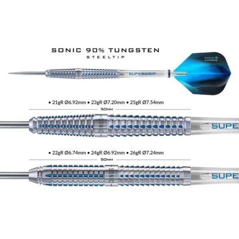Rzutki Harrows Sonic 90% Steeltip HS-TNK-000013298 Rzutki Harrows Sonic 90% Steeltip HS-TNK-000013298