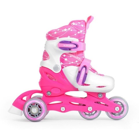 Zestaw SMJ Sport Combo Pink LED: 2w1 wrotko-rolki HS-TNK-000009549 Zestaw SMJ Sport Combo Pink LED: 2w1 wrotko-rolki HS-TNK-000009549