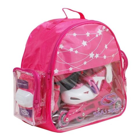 Zestaw SMJ Sport Combo Pink LED: 2w1 wrotko-rolki HS-TNK-000009549 Zestaw SMJ Sport Combo Pink LED: 2w1 wrotko-rolki HS-TNK-000009549