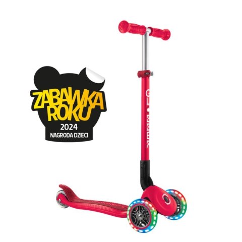Hulajnoga 3-kołowa Globber Primo Foldable Lights 432-102-2 New Red Hulajnoga 3-kołowa Globber Primo Foldable Lights 432-102-2 New Red