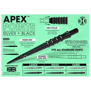 Końcówki do rzutek steeltip Harrows Apex Ride HS-TNK-000013915