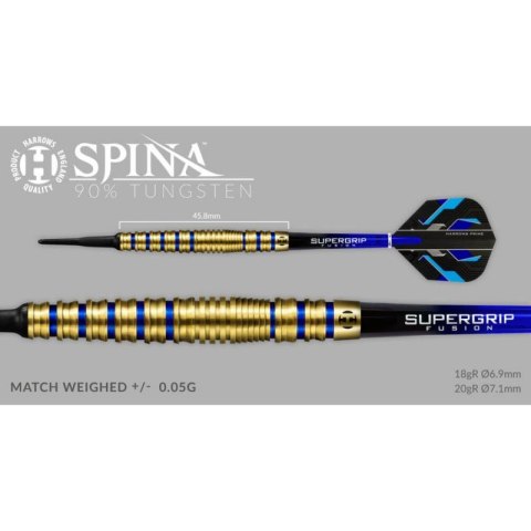 Rzutki Harrows Spina Gold 90% Softip HS-TNK-000013752 Rzutki Harrows Spina Gold 90% Softip HS-TNK-000013752